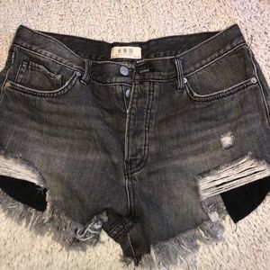 Free people jean shorts